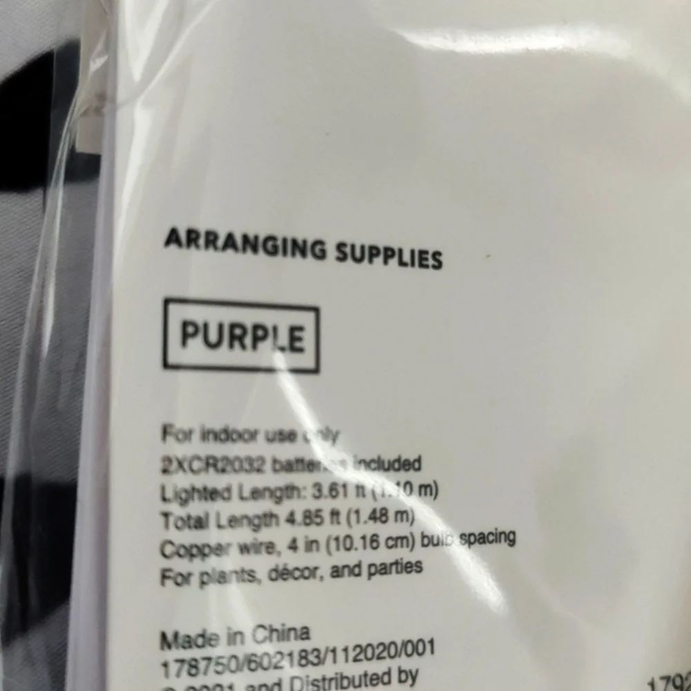 6 Purple led room lights